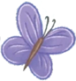 Fioletowy motyl