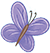 Fioletowy motyl